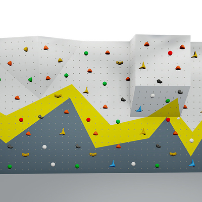 กำแพงปีนหน้าผาสำหรับผู้ใหญ่ Bouldering ในร่มการปีนเขาแบบต่างๆสำหรับศูนย์กีฬา