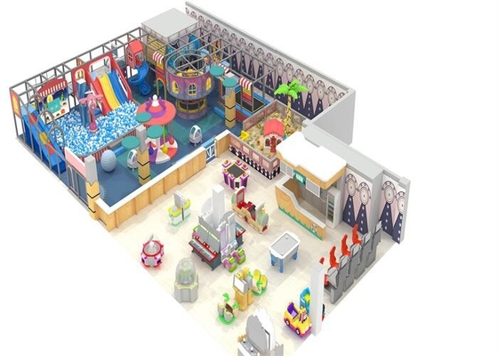 Custom Play Park Equipment สนามเด็กเล่น Ball Pool พร้อมเครื่องเกมสำหรับเด็ก