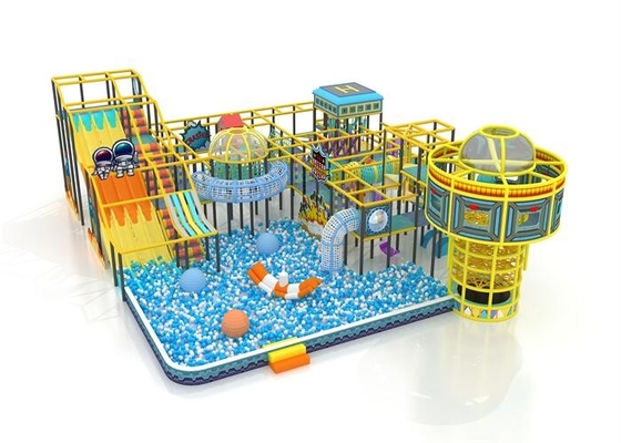 Big Ball Pits Slide Play Equipment โครงสร้างการเล่นในร่มสำหรับโรงเรียนอนุบาล